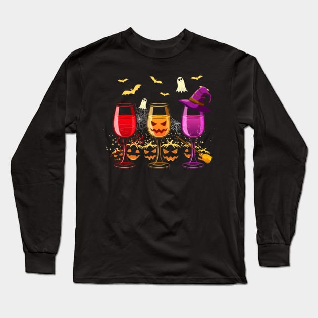 Wine halloween costume Long Sleeve T-Shirt by American Woman